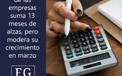 La facturación de las empresas suma 13 meses de alzas, pero modera su crecimiento al 23,2% en marzo